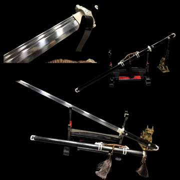 The Kuroi ki Handmade Ninjato Manganese Steel-Romance of Men